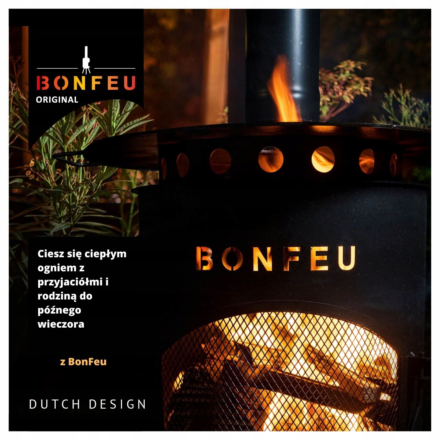 Palenisko ogrodowe Rojaplast BONFEU KOMINEK OGRODOWY BONCARRÉ RDZAWY – Idealne do Twojego ogrodu