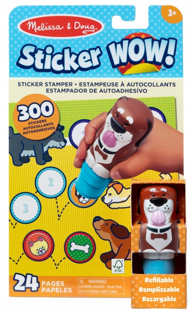 Zestaw 300 naklejek z motywem piesków