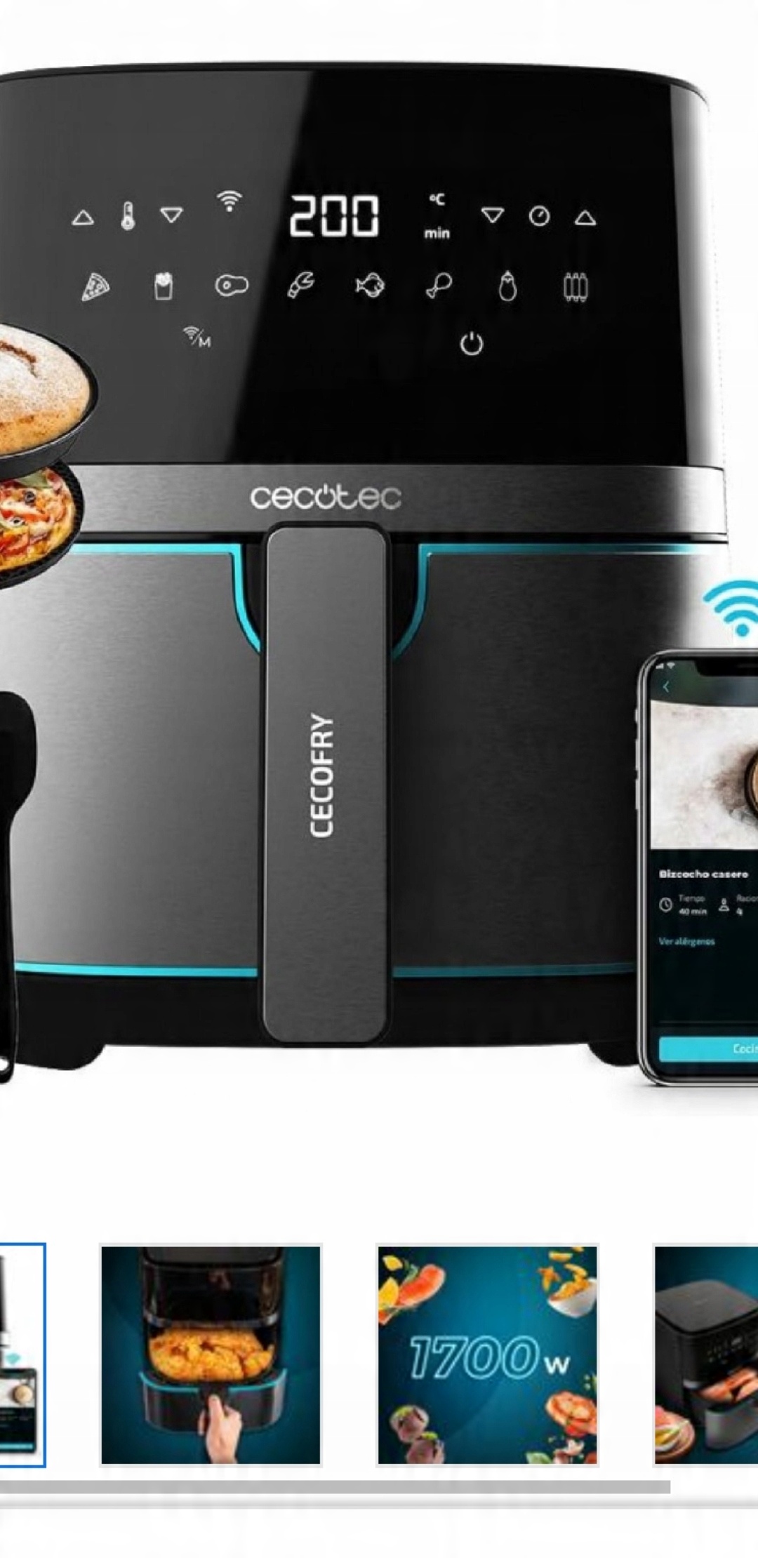Imponująca moc 1700 W dla szybkiego przygotowania potraw