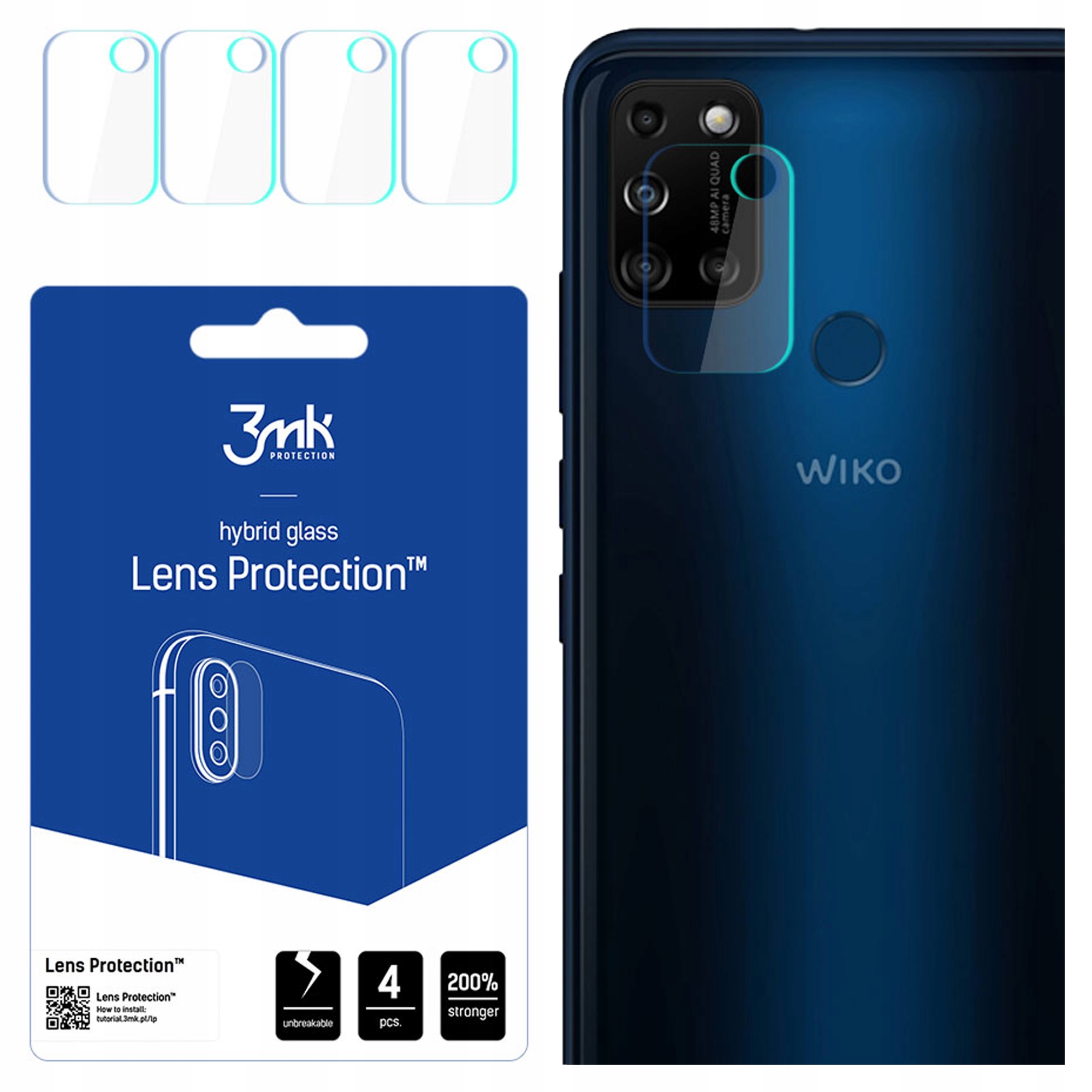 Zestaw zawiera 4 sztuki szkła ochronnego