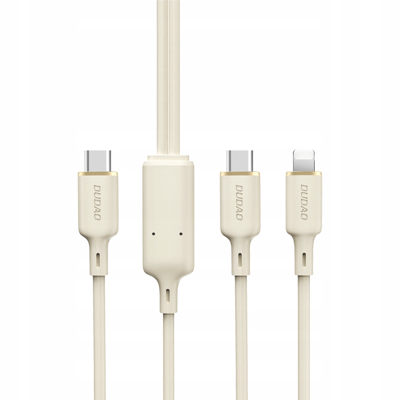 Kabel 3w1 Dudao L7SE USB-C / USB-C, Lightning, microUSB 66W 1.2m – Wszechstronność i styl