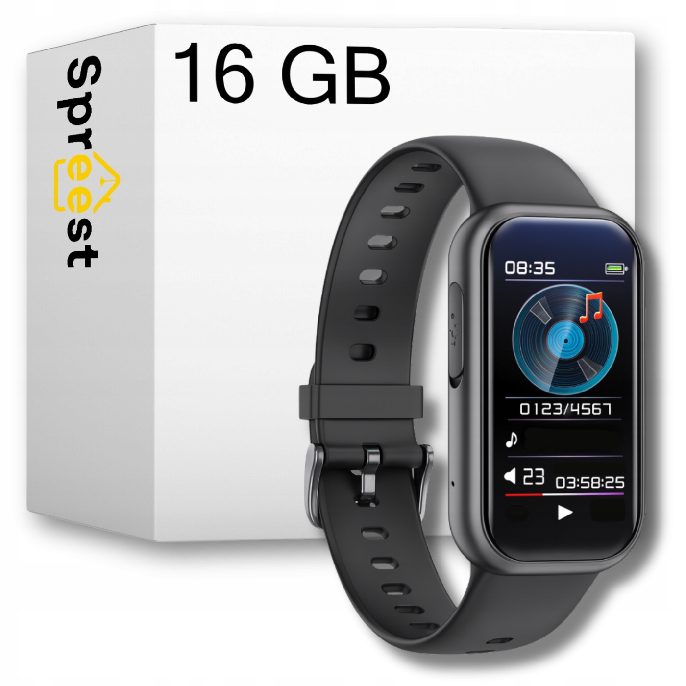 Pojemna pamięć 16 GB – Do 192 godzin nagrań