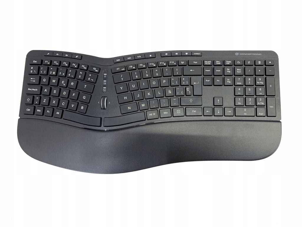 Ergonomiczny design z zakrzywioną klawiaturą