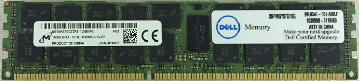 Pamięć RAM 1x 16GB PowerEdge & Precision Workstation DDR3 1333MHz ECC REGISTERED DIMM – Wydajność na najwyższym poziomie