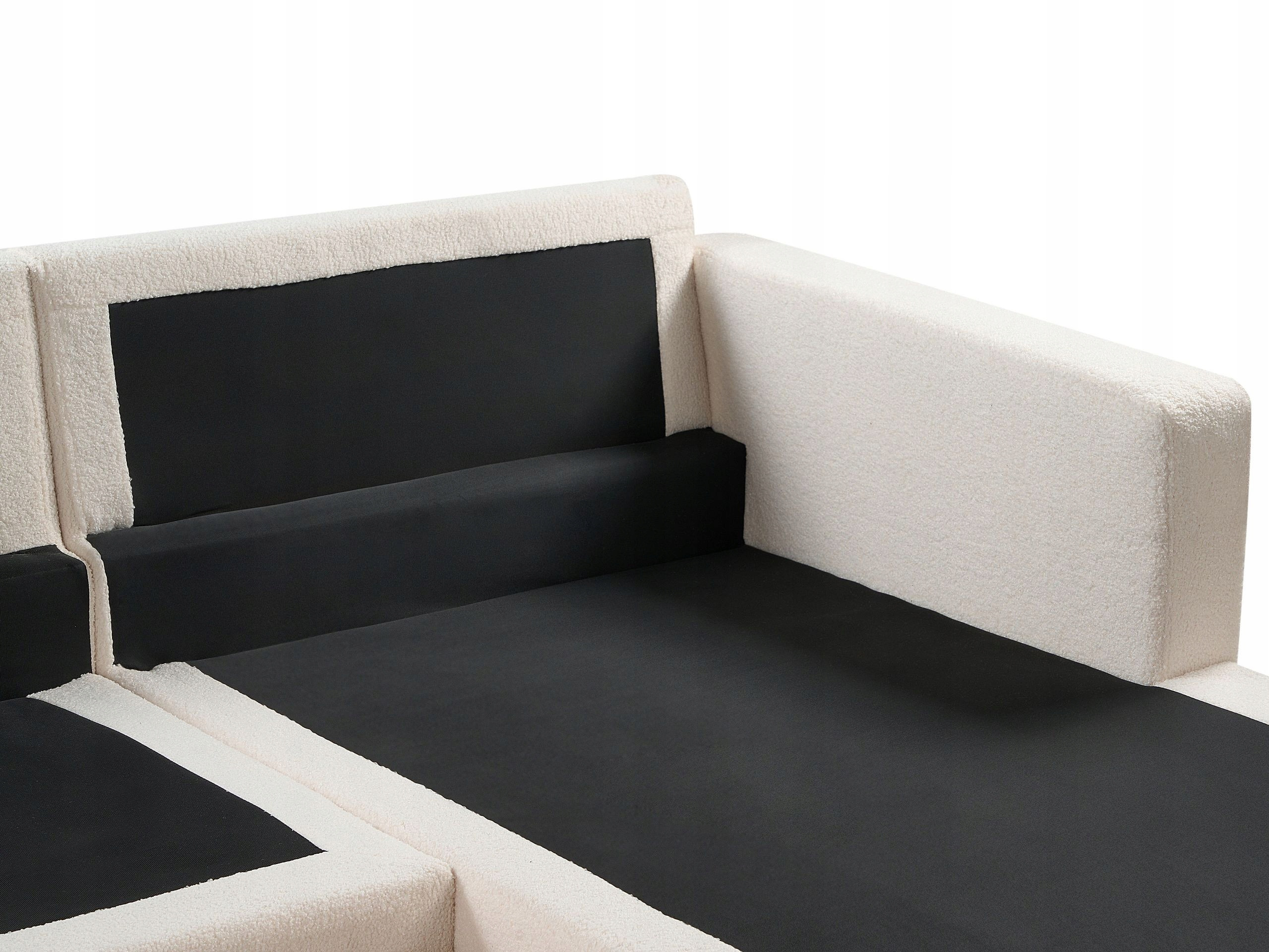 Narożnik dla 4 osób SIGGARD Boucle Biały Lewostronny – Elegancja i komfort w Twoim salonie