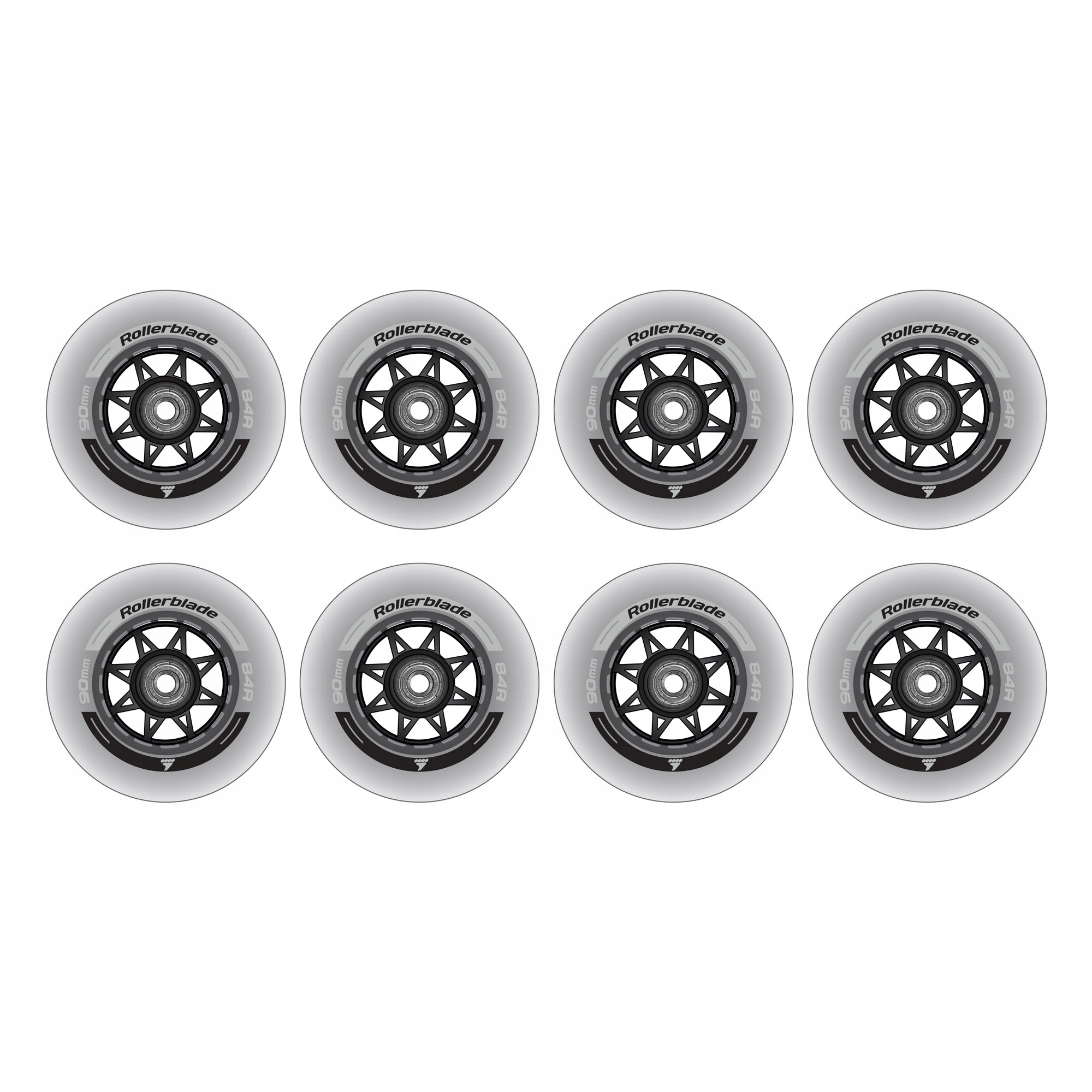 Zestaw 8 kółek Wheelkit 90/84A + Łożyska SG9 + Tuleje 8MMSP – Idealne do jazdy na rolkach