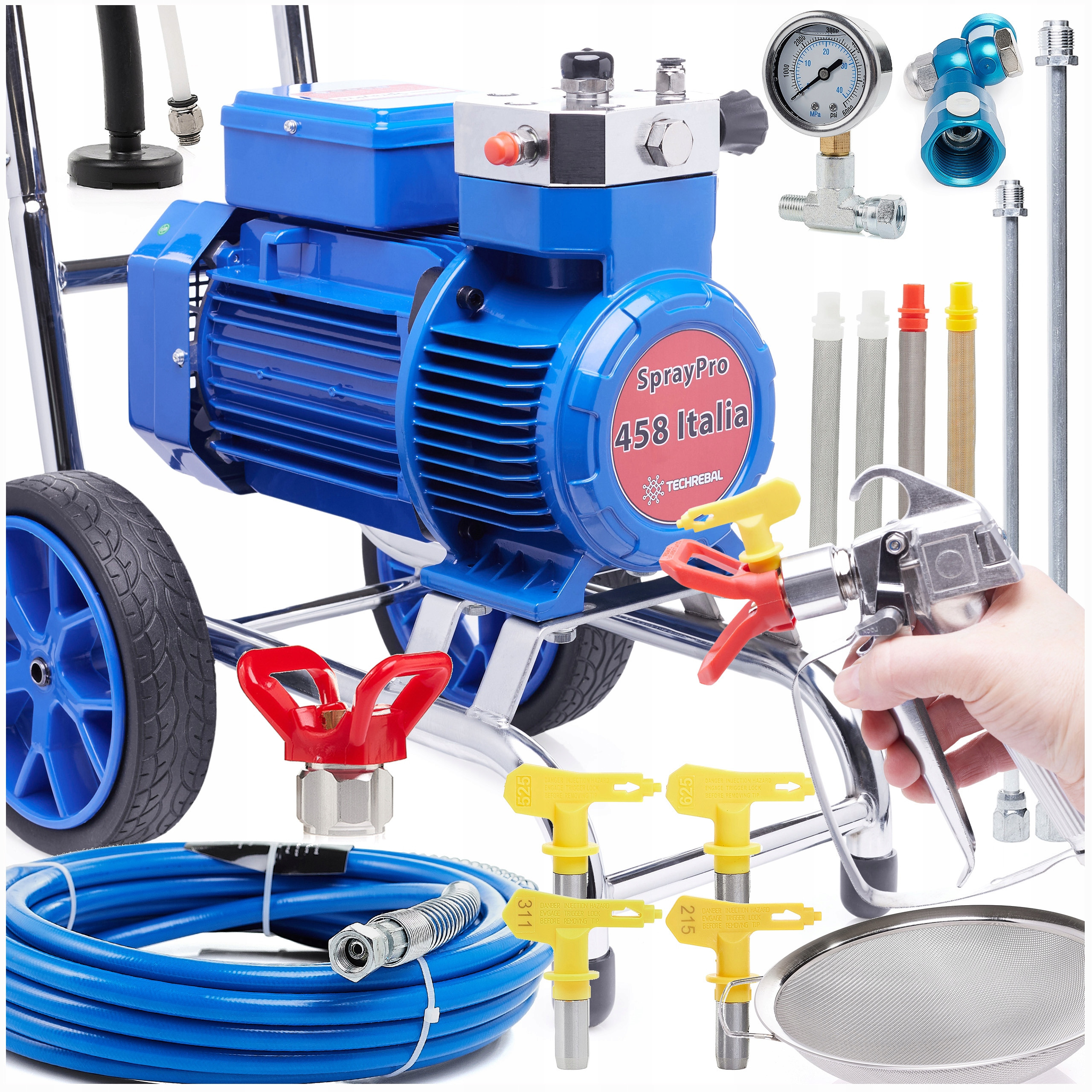 Mocny Agregat Malarski 4500W – Profesjonalne narzędzie do malowania