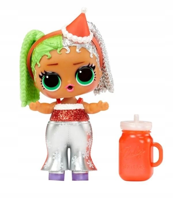 Stylowe ubrania Miss Merry – Srebrne spodnie i błyszcząca bluzeczka