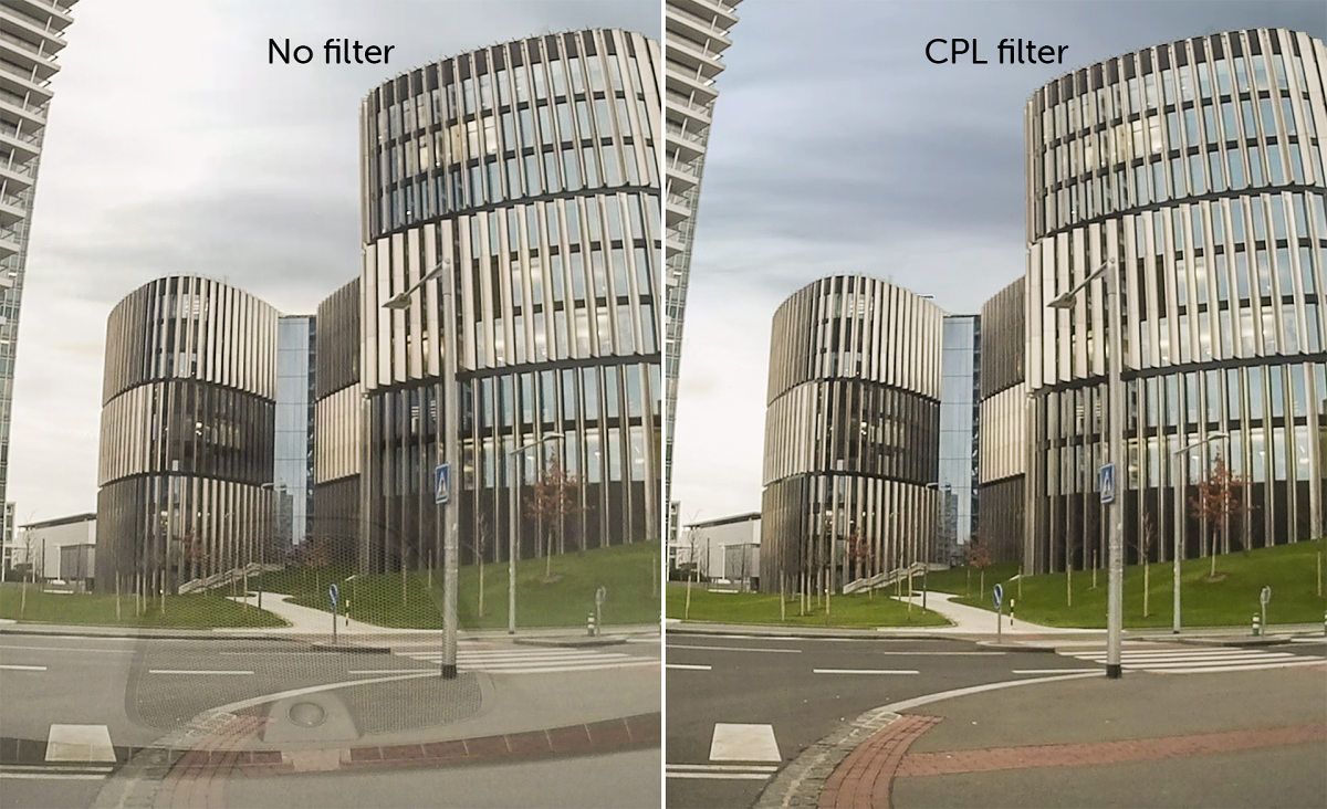 Profesjonalne nagrania dzięki filtrowi CPL (opcjonalnie)