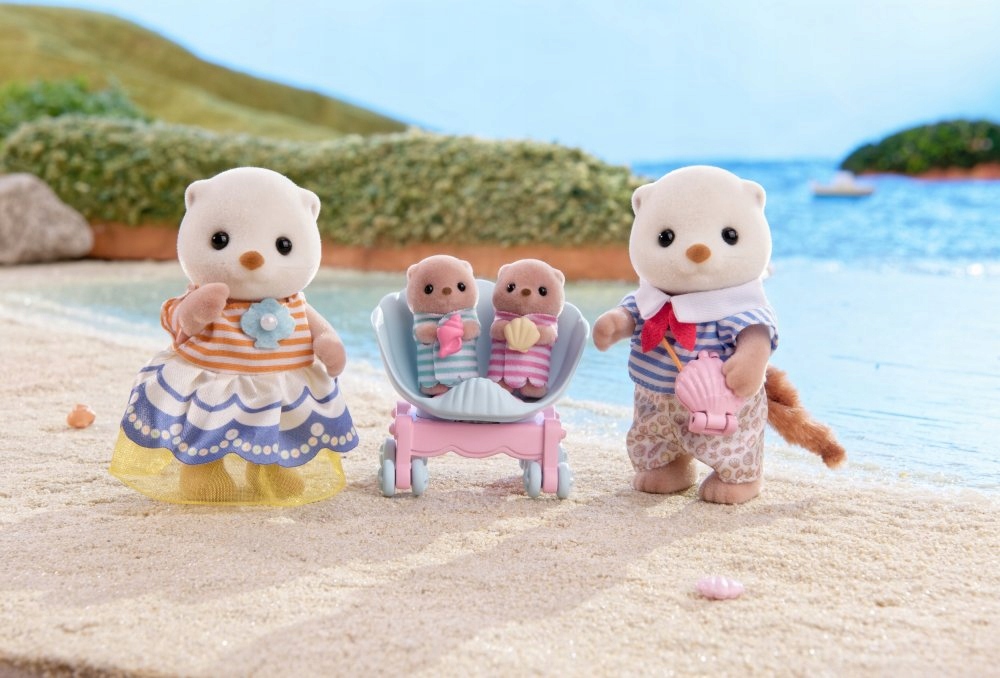 Sylvanian Families - Rodzina wydr morskich 5803 – Urocza zabawa dla dzieci