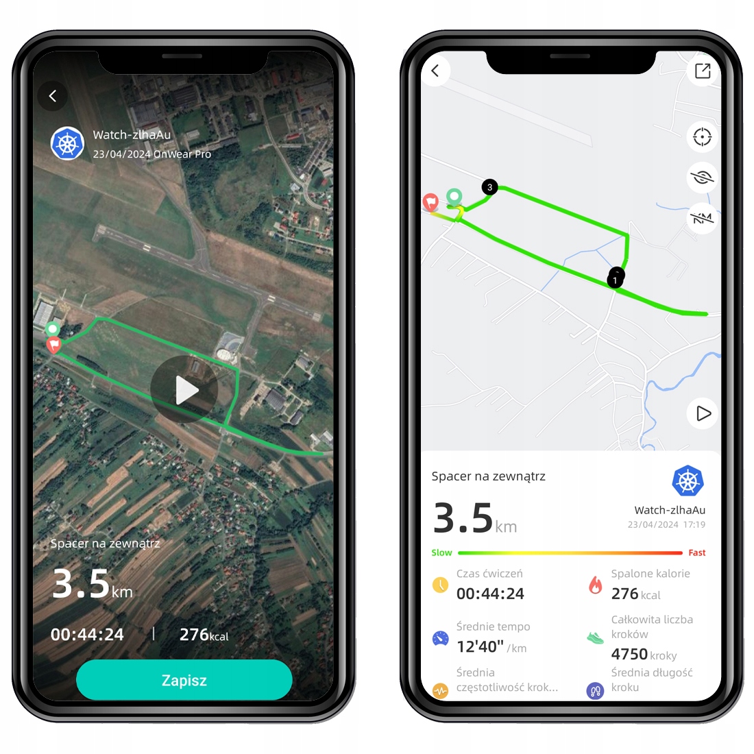 Wbudowany GPS – śledzenie tras i aktywności