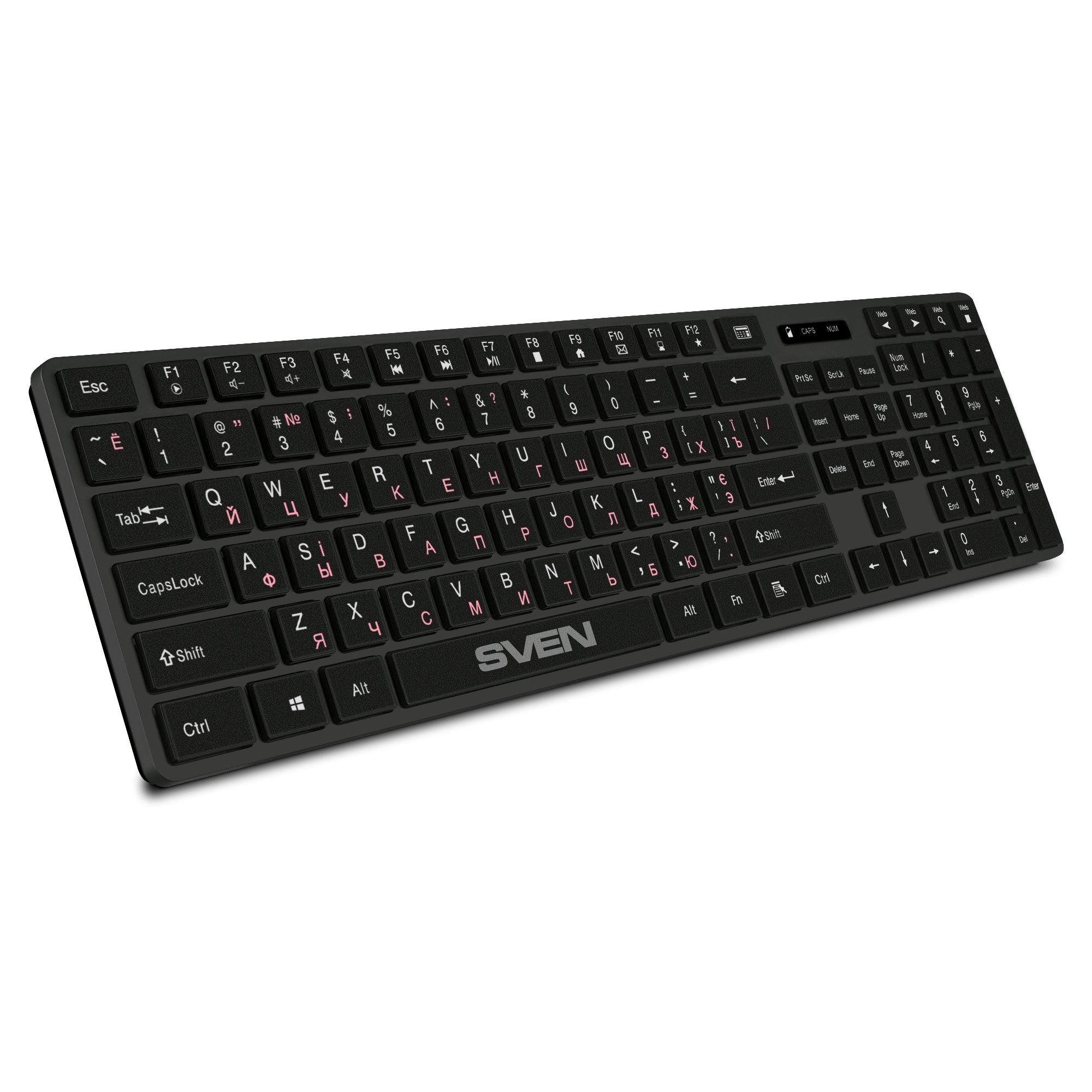 Ergonomiczny design z niskoprofilowymi klawiszami