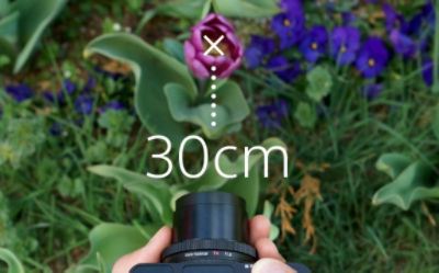 Sony DCS-RX100 III Cyber-shot digital camera provides a 30cm (12”) working distance