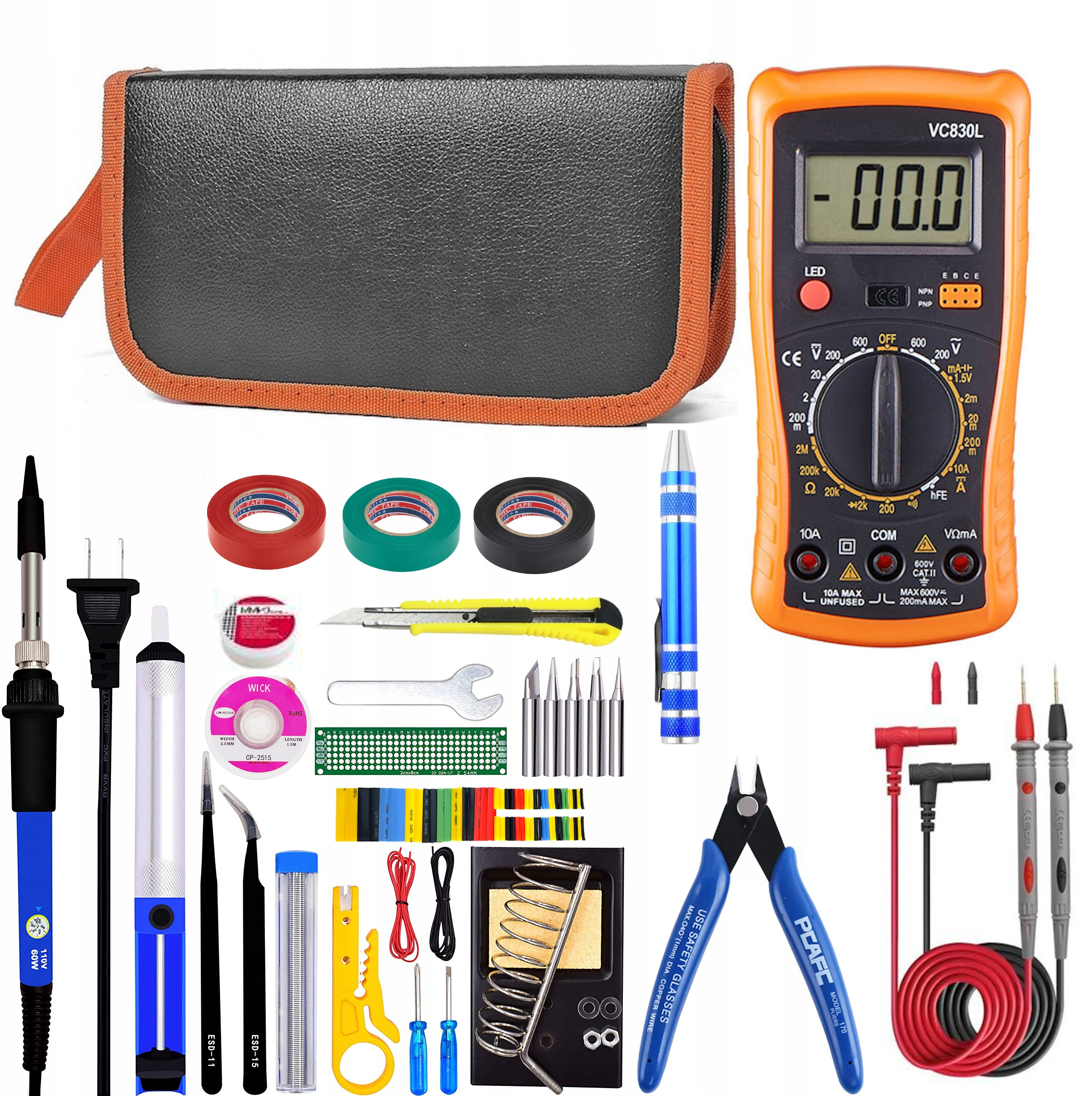 Profesjonalne akcesoria w zestawie – Od cążków po odsysacz cyny