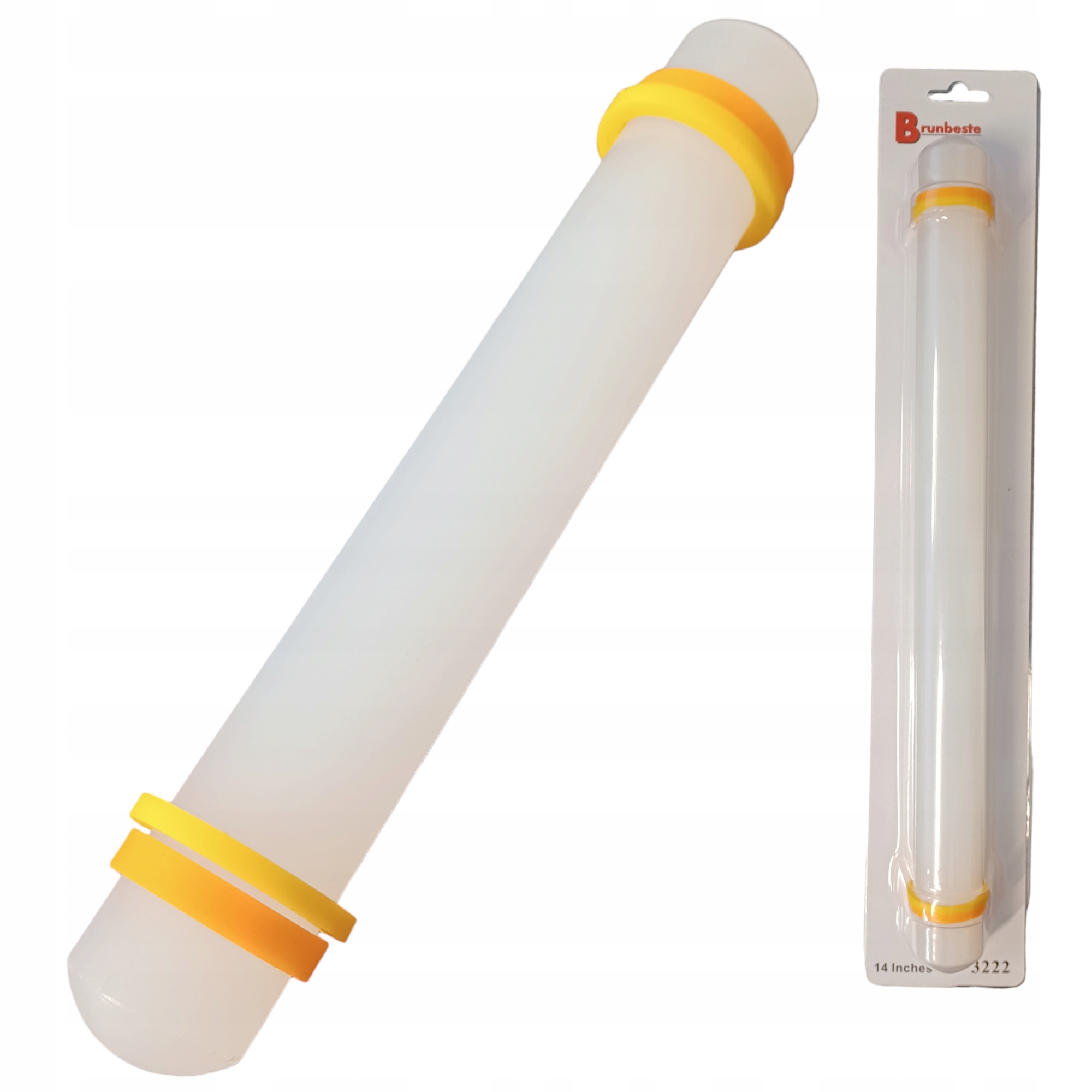 Wałek do mas cukrowych marcepanowych 35cm BRUNBESTE BB-3222 – Idealne narzędzie dla cukierników