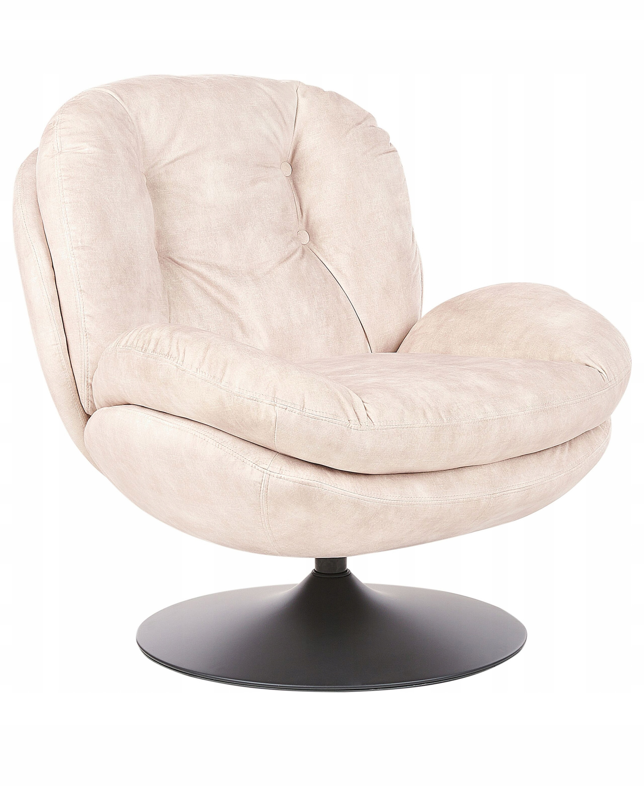 Fotel obrotowy NOLVIK Welur Jasnobeżowy – Elegancja i komfort w Twoim biurze