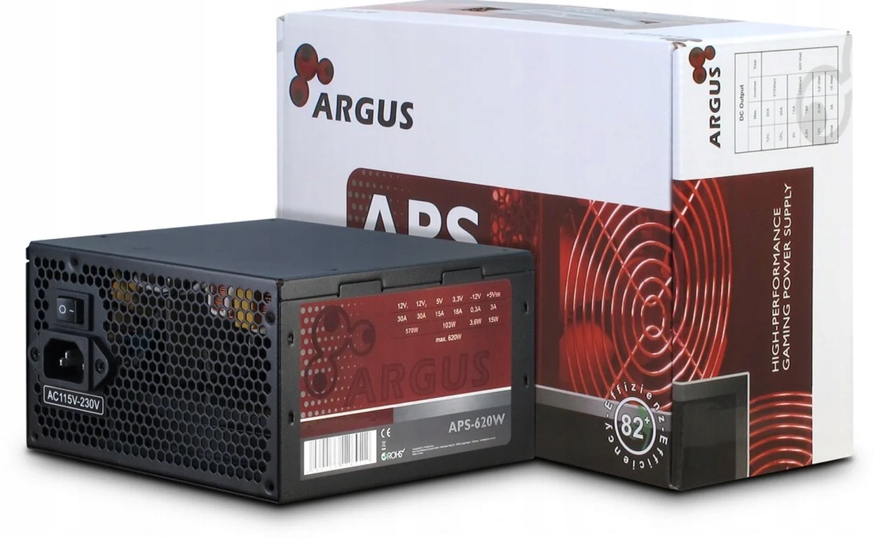 Zasilacz Argus 620W – Wydajność i niezawodność dla Twojego PC