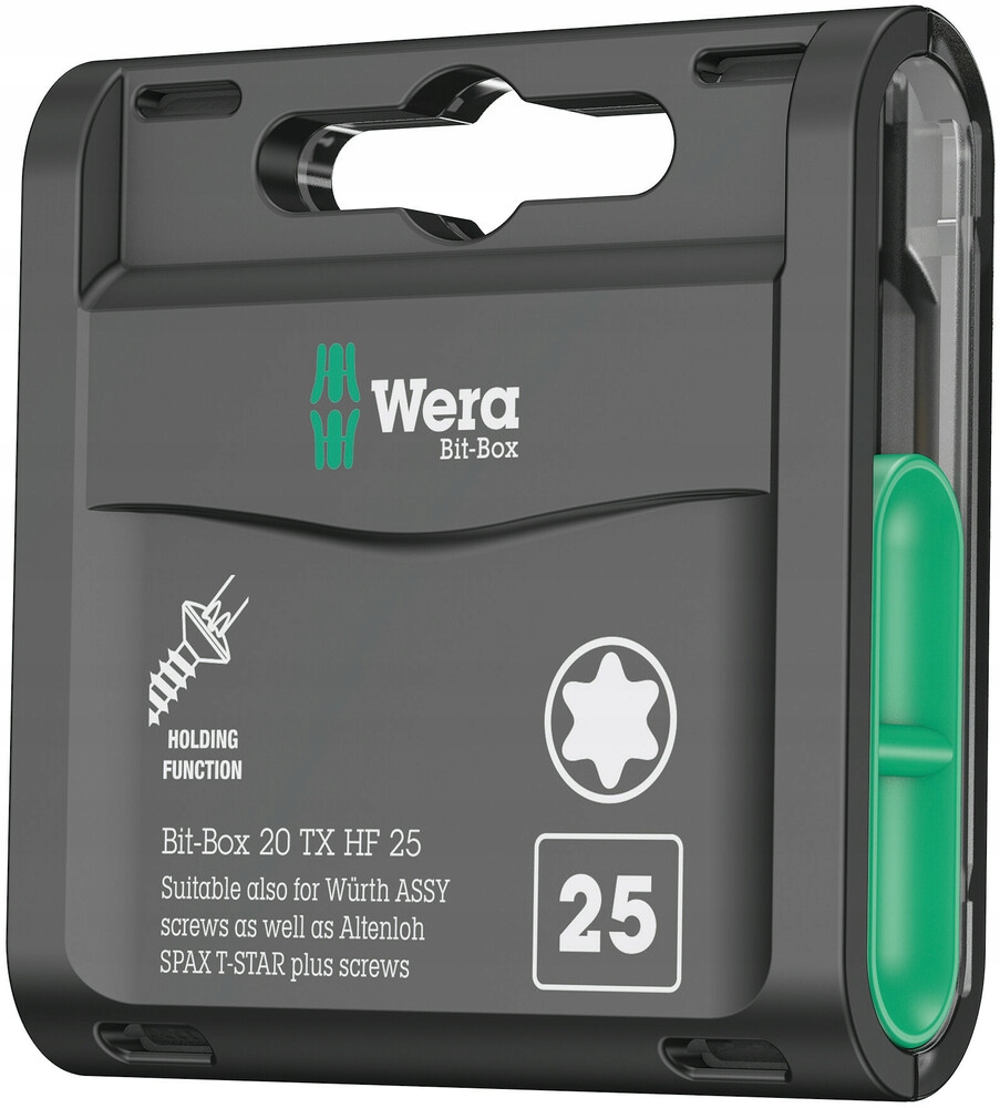 Wera ZESTAW BIT-BOX 20 TX HF, TX 25MM – Niezbędne narzędzie dla każdego majsterkowicza