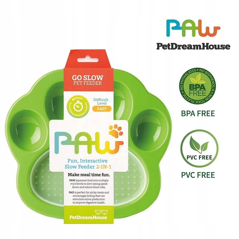 Pet Dream House Paw 2-in-1 Mini Green Easy – Idealna miska dla Twojego pupila