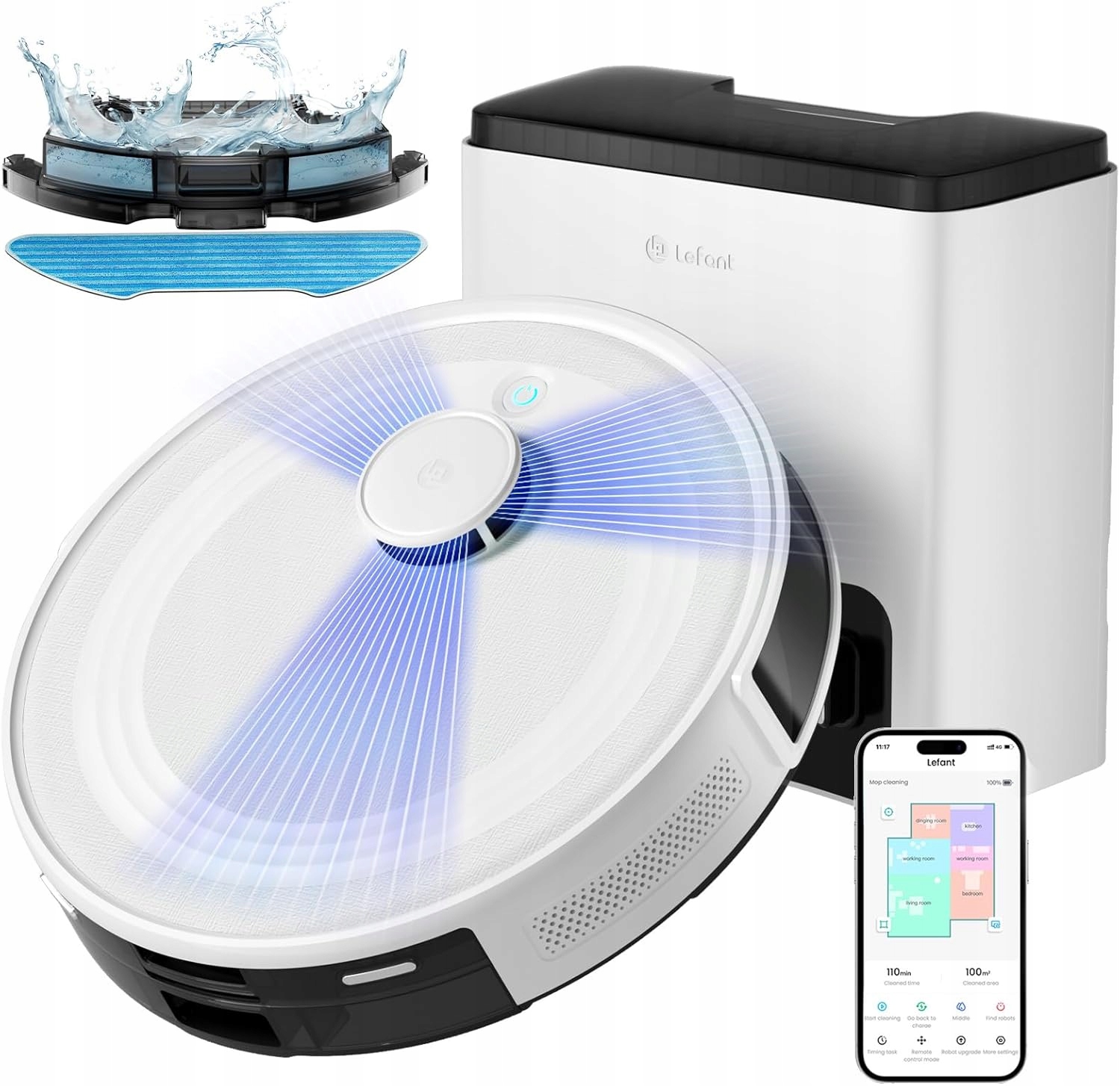 Robot sprzątający Lefant M2 Plus – Twoje wsparcie w codziennym sprzątaniu