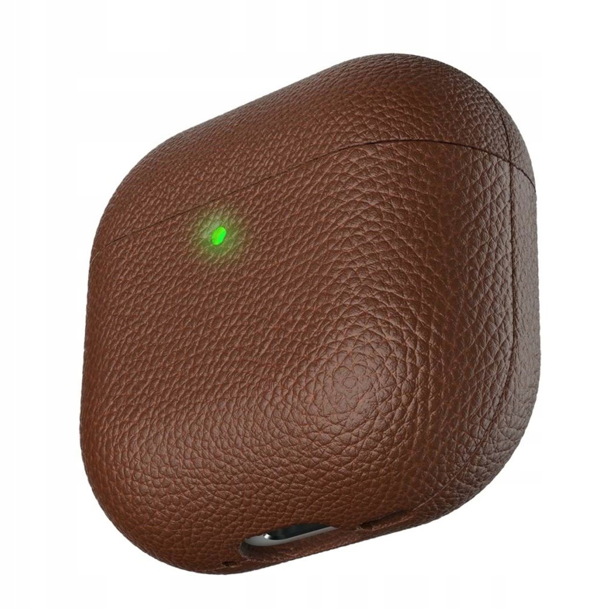 KeyBudz Artisan Series Leather Case – Skórzane etui ochronne do AirPods 4 gen. (natural brown)