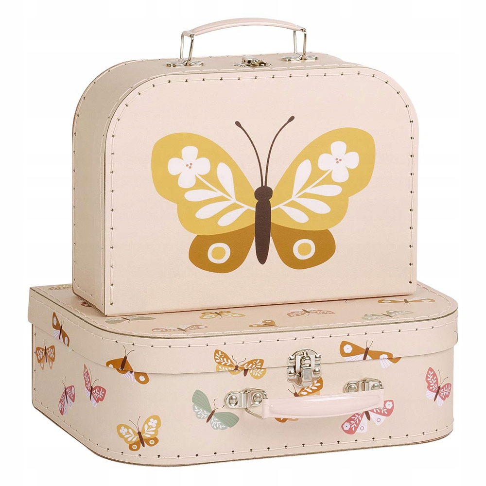 Walizeczki podróżne Butterflies – Uroczy zestaw dla małych podróżników