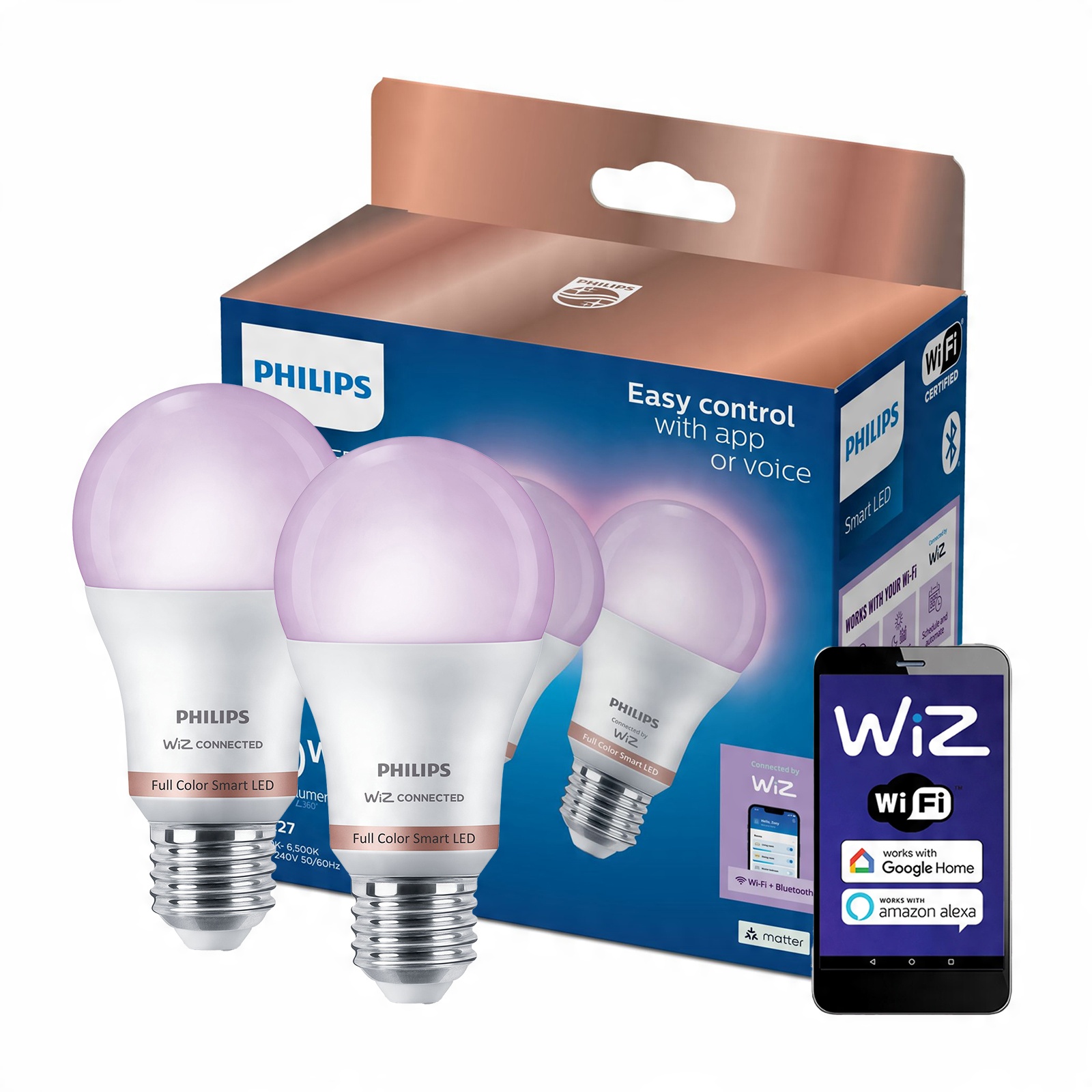 Philips Wiz Full Color Smart LED Bulb E27 – Inteligentne oświetlenie dla Twojego domu