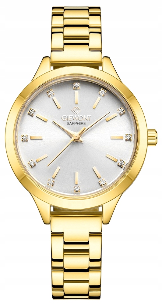 Zegarek Damski Giewont Sapphire Złoto Srebrny GW2720-B2 – Elegancja na każdą okazję
