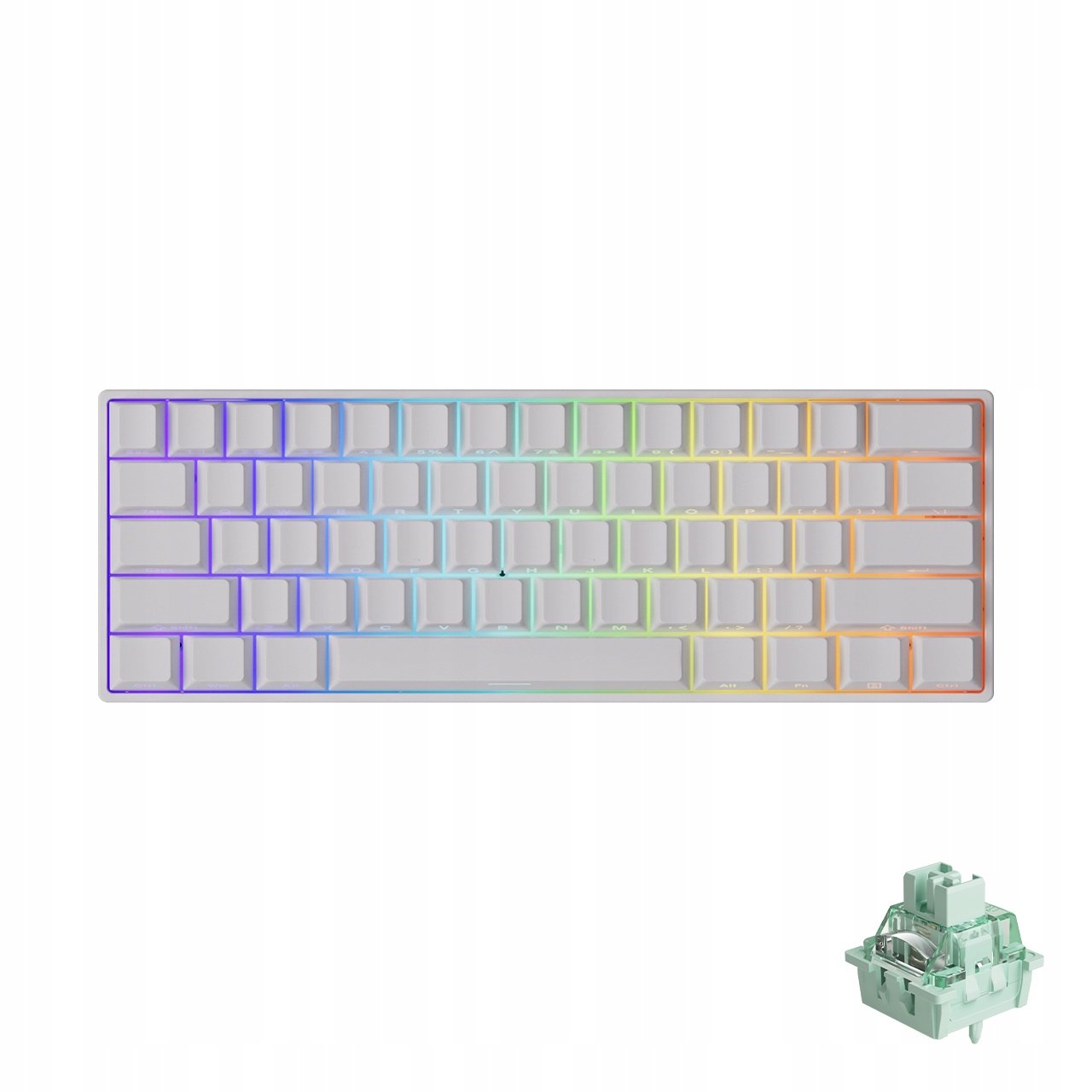 Akko MonsGeek FUN60 Pro – Bezprzewodowa mechaniczna klawiatura gamingowa z RGB i Glare Magnetic Switch