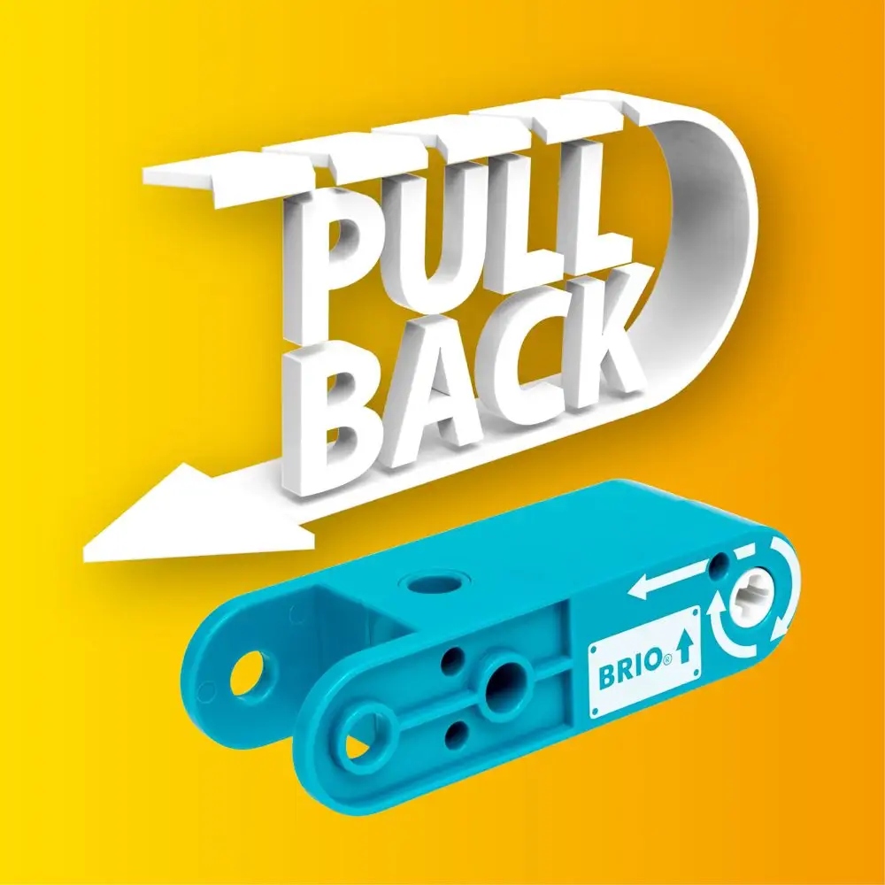 Brio Builder Zestaw z Silniczkiem Pull Back 67 el. – Kreatywna zabawa dla małych budowniczych