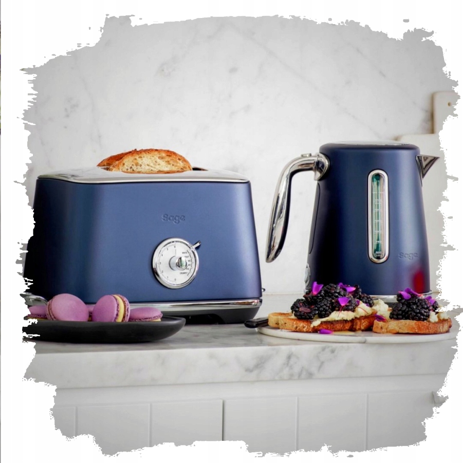 Toster elektryczny SAGE STA-735-DBL The Toast Select Luxe, Damson Blue – Idealny do codziennych śniadań