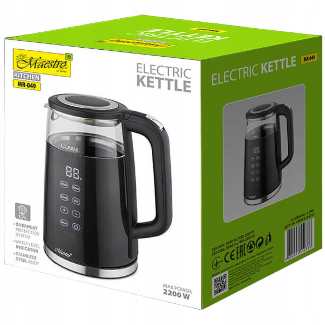 Czajnik elektryczny Maestro MR-049 2200 W – Wygoda i elegancja w Twojej kuchni