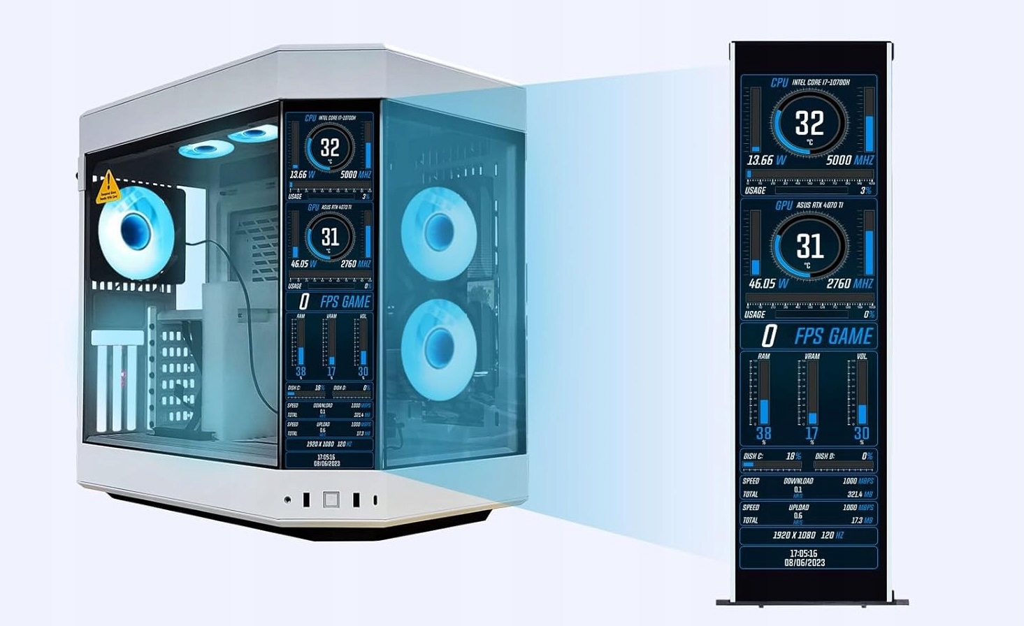 GeeekPi 12.6 cala Monitor dotykowy LCD – Nowoczesny ekran do Twojego komputera