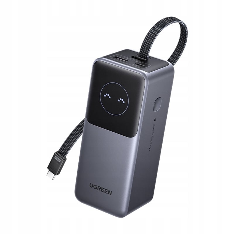Wbudowany przewód USB-C – Szybkie ładowanie bez dodatkowych kabli