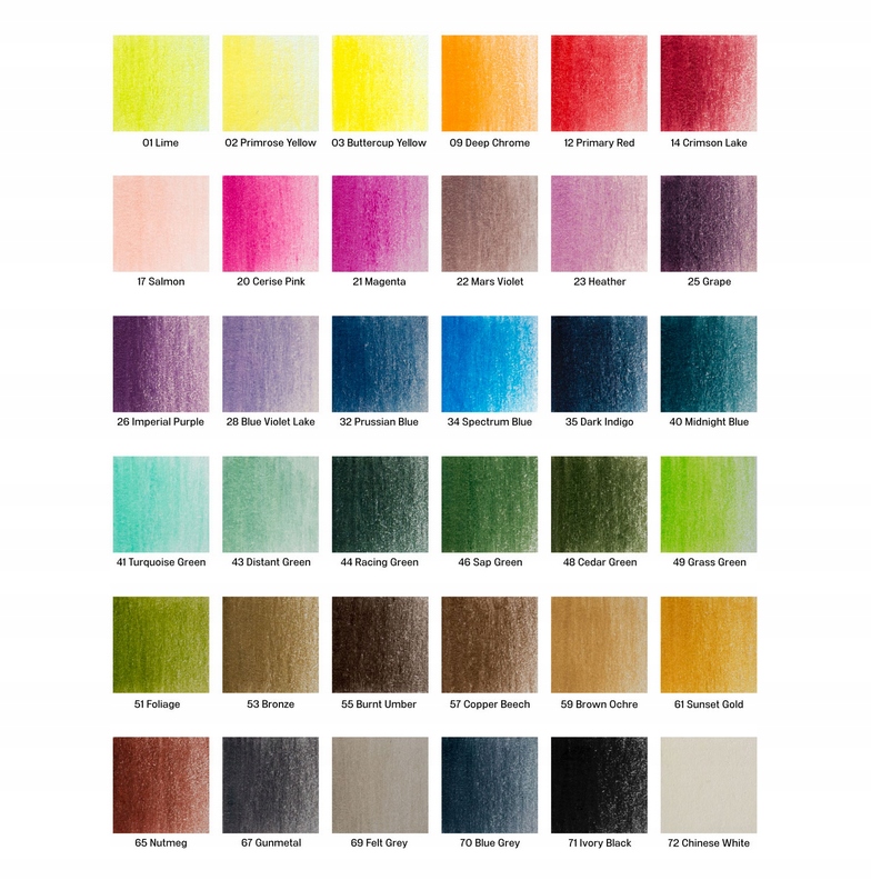 Intensywne kolory dzięki wysokiej zawartości pigmentu