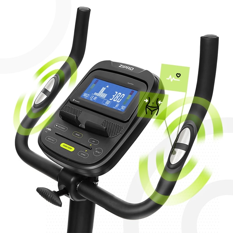 Rower elektryczno-magnetyczny Flame Zipro pomiar pulsu