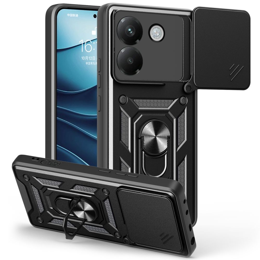TECH-PROTECT CAMSHIELD PRO XIAOMI POCO M7 PRO 5G BLACK – Doskonała ochrona dla Twojego smartfona