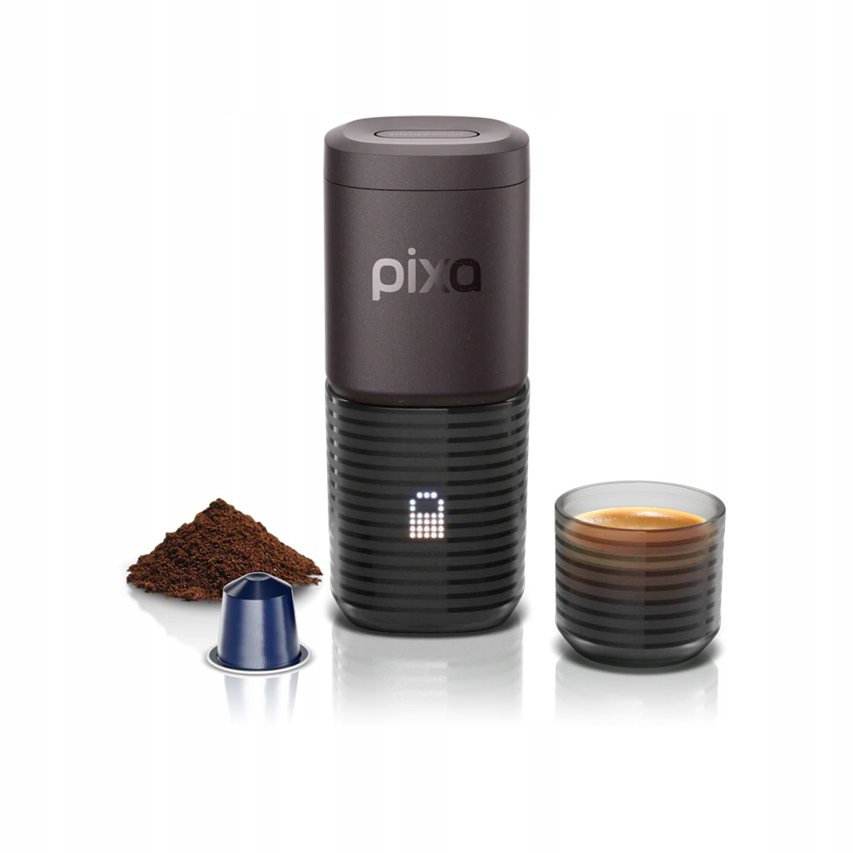 Kompaktowy design i elegancki kolor burgundowy