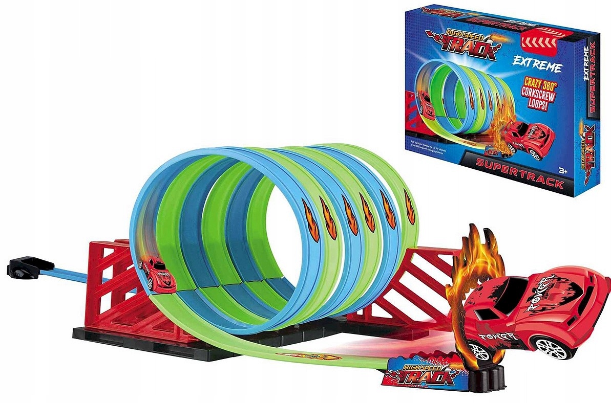 Wyrzutnia i samochodzik w zestawie