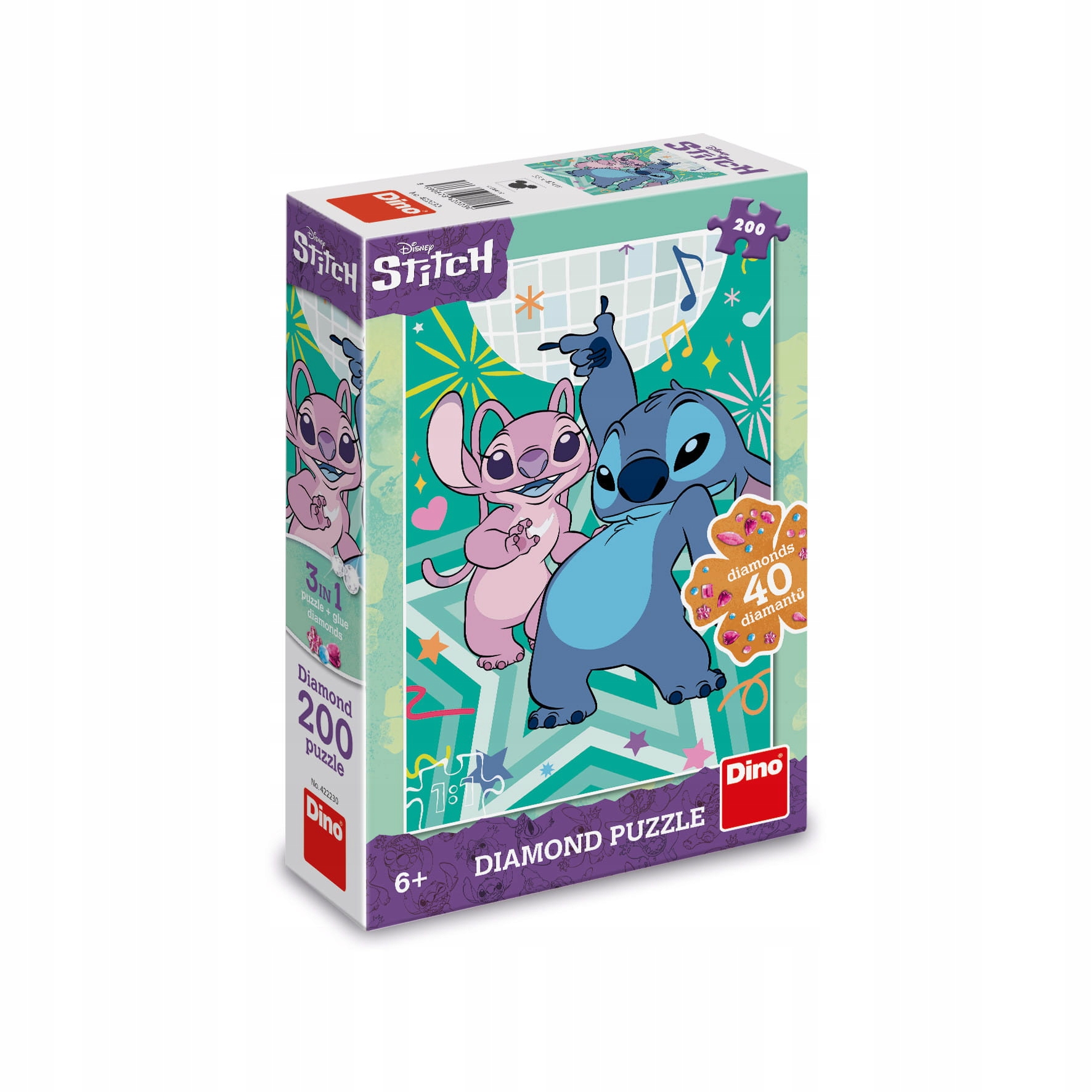 Puzzle z diamencikami 200 Stitch – Kreatywna zabawa dla dzieci