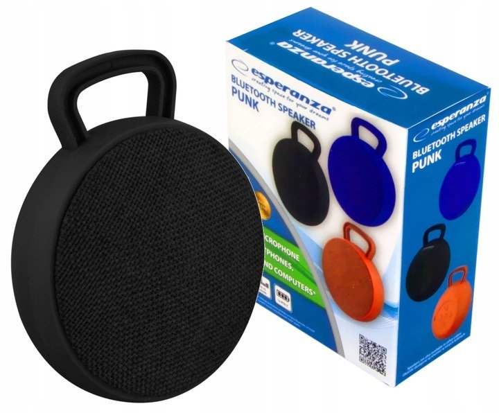 Głośnik Bluetooth Punk czarny (EP127K) – Muzyka bez ograniczeń