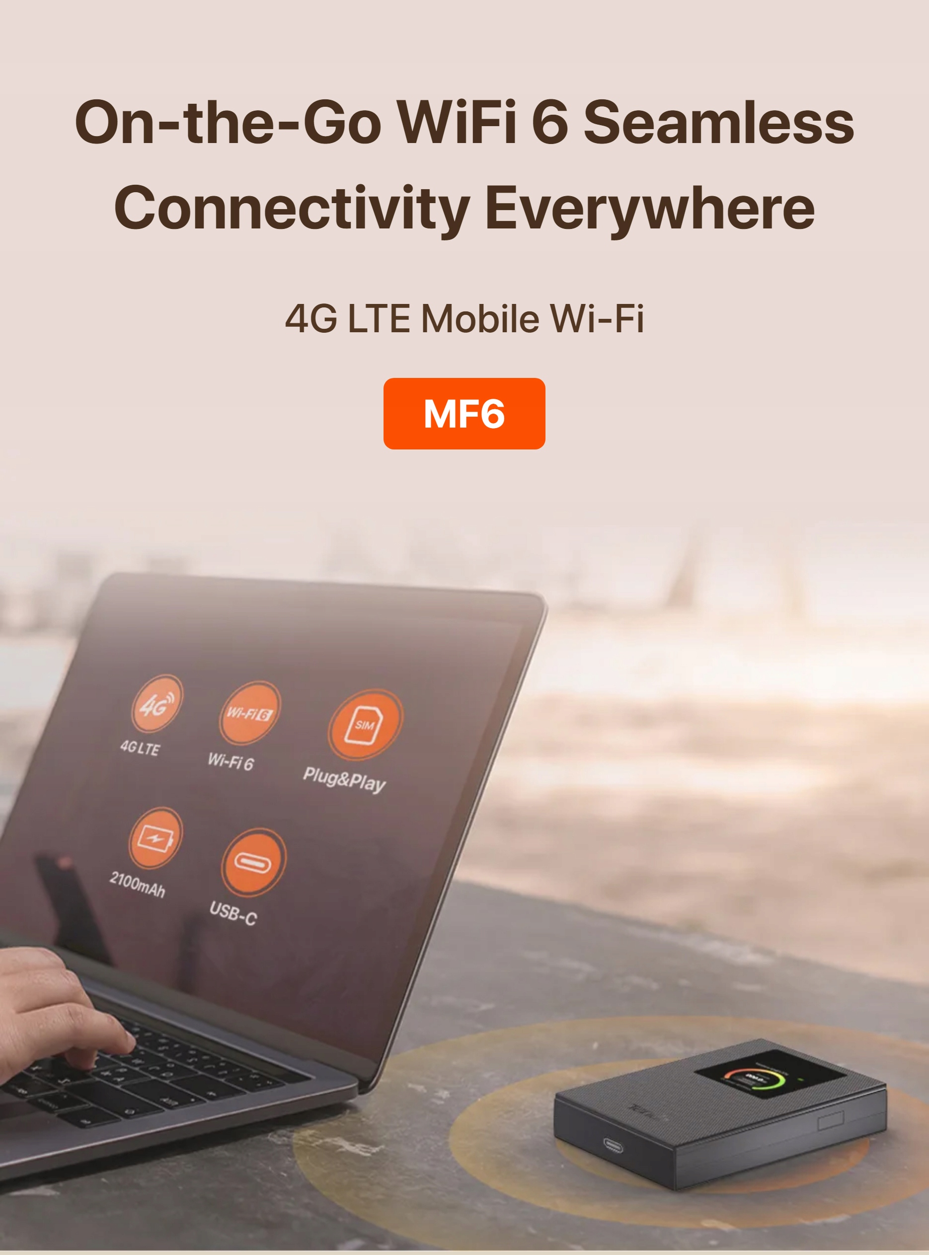 Wbudowany modem i zarządzanie przez aplikację