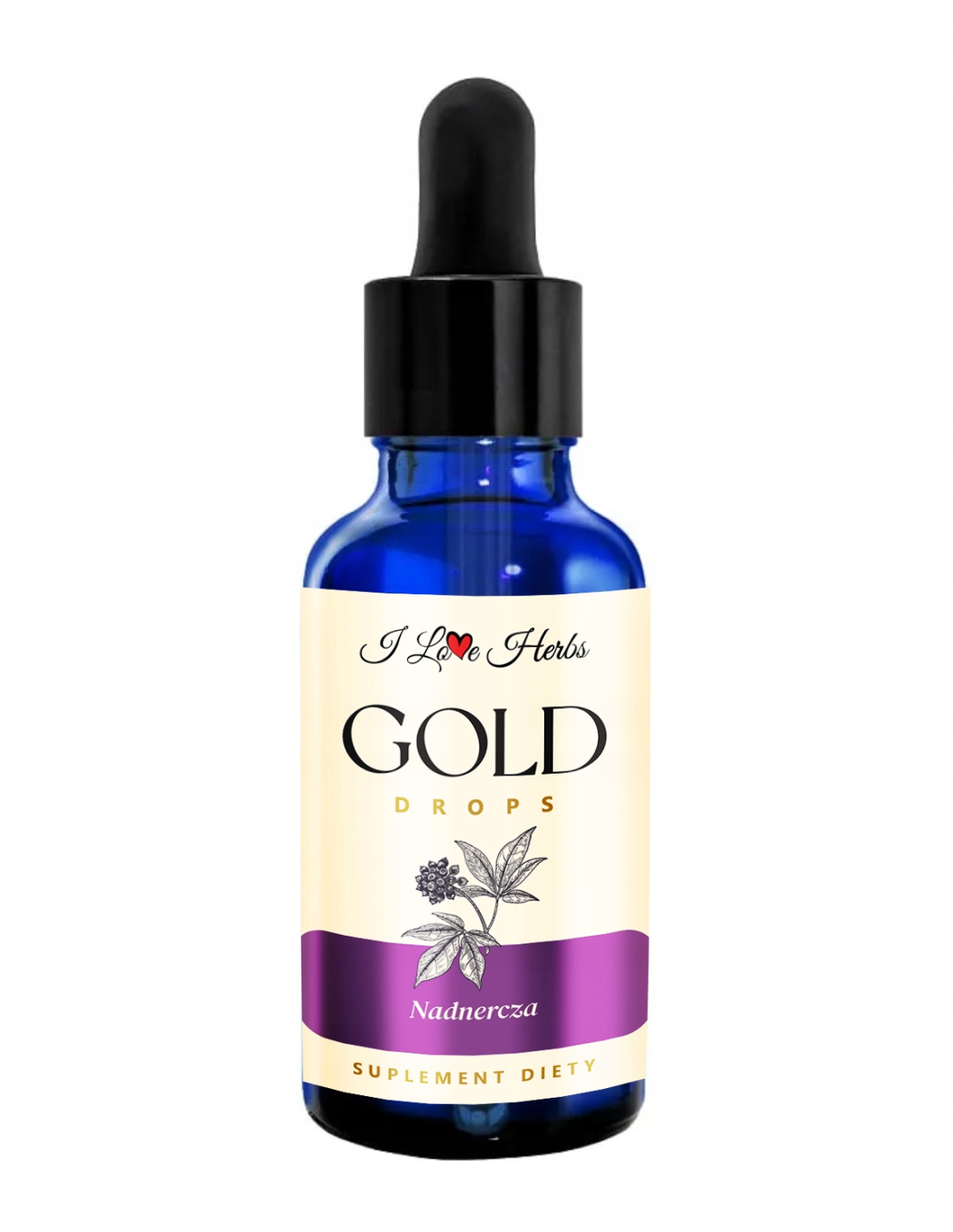 I LOVE HERRBS - ADRE Gold Drops NADNERCZA (50 ml) – wsparcie dla nadnerczy