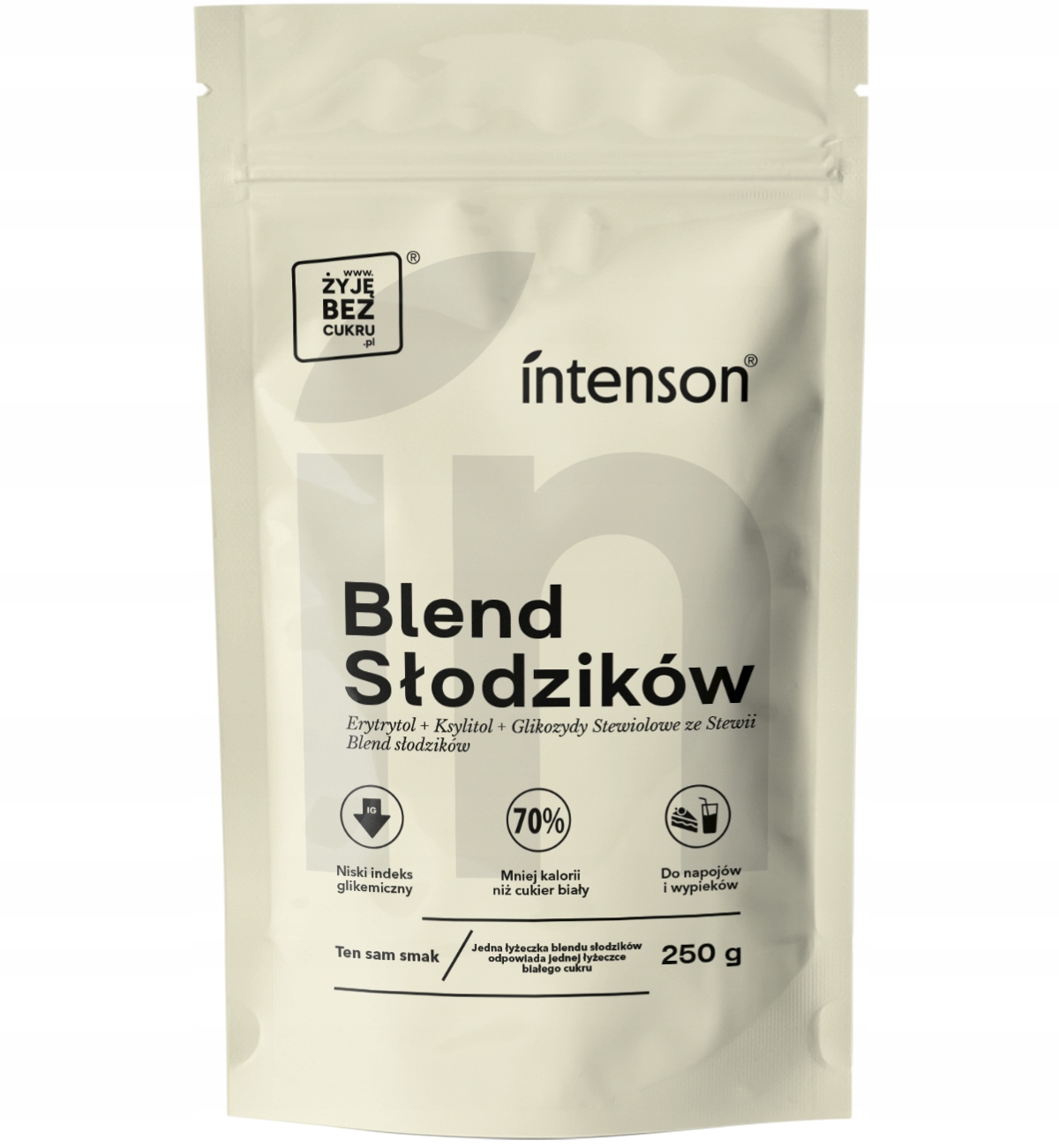 INTENSON Blend słodzików suplement diety 250g – Zdrowa alternatywa dla cukru