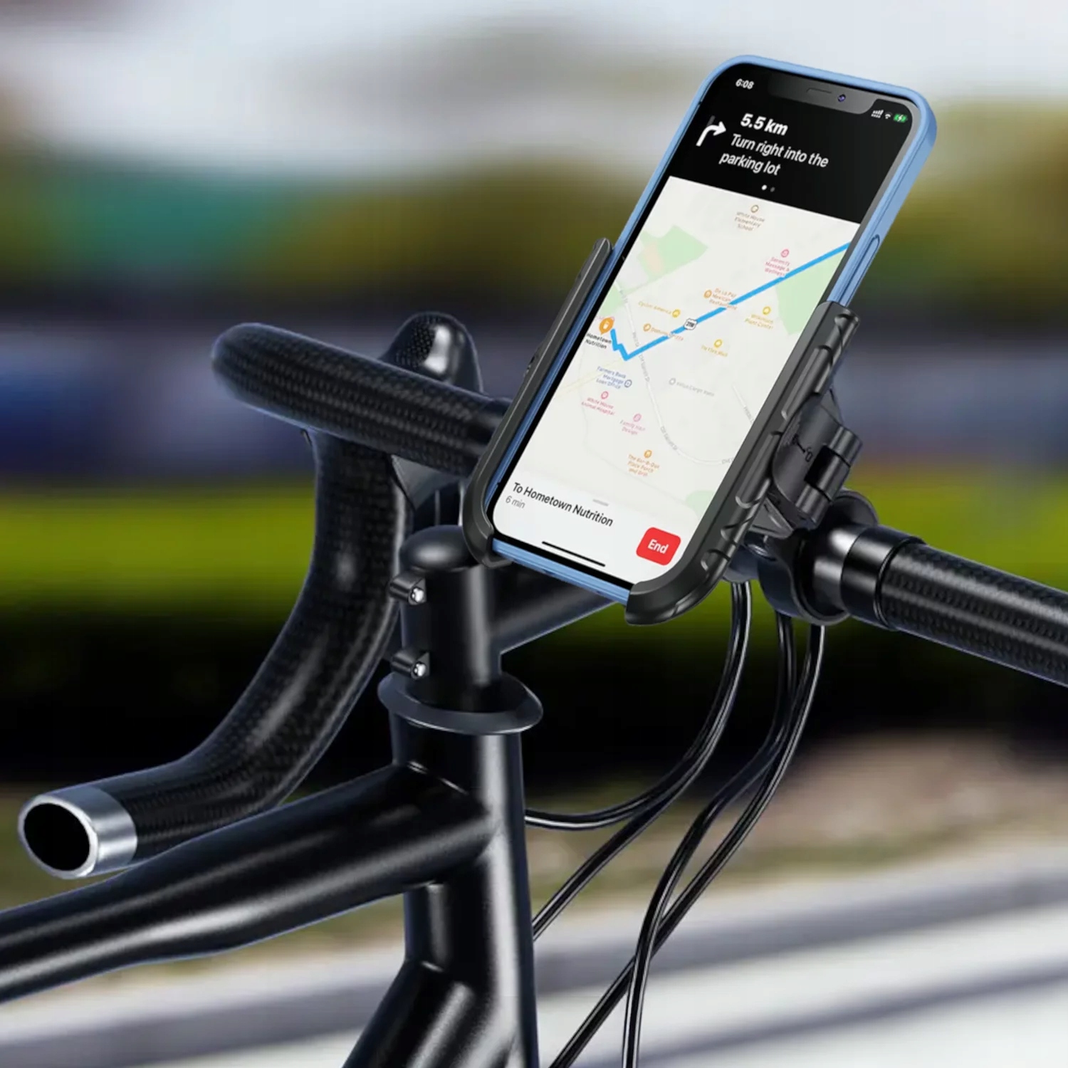 Uchwyt Motocyklowy Rowerowy na kierownicę KEWIG BKW-2-H – Stabilność i bezpieczeństwo dla Twojego telefonu