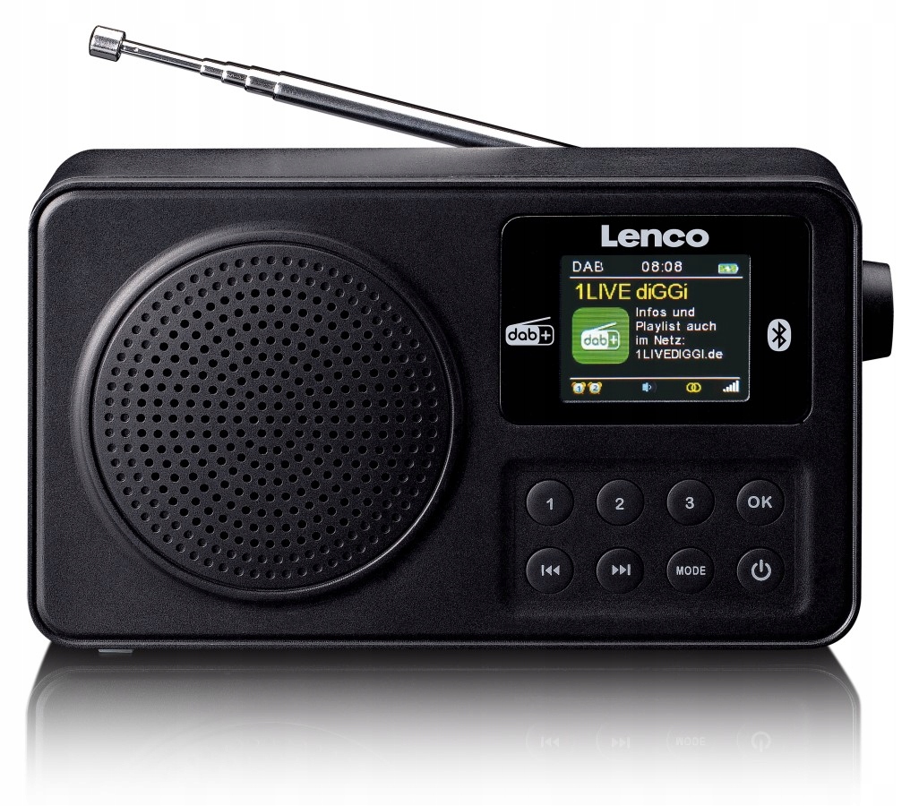 Przenośne radio DAB+/FM Lenco PDR-033BK – Twoje źródło muzyki w cyfrowej jakości