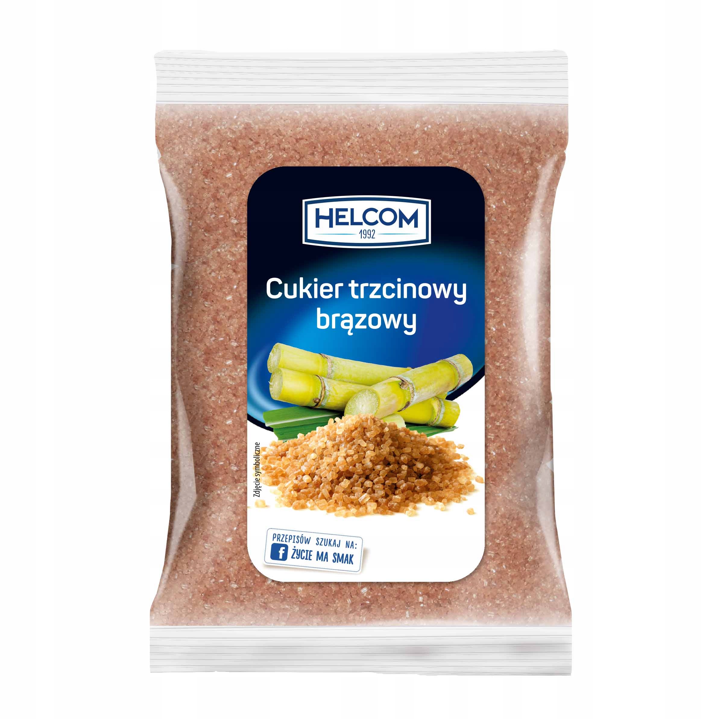 Cukier trzcinowy brązowy Helcom 1 kg – Zdrowsza alternatywa dla cukru buraczanego