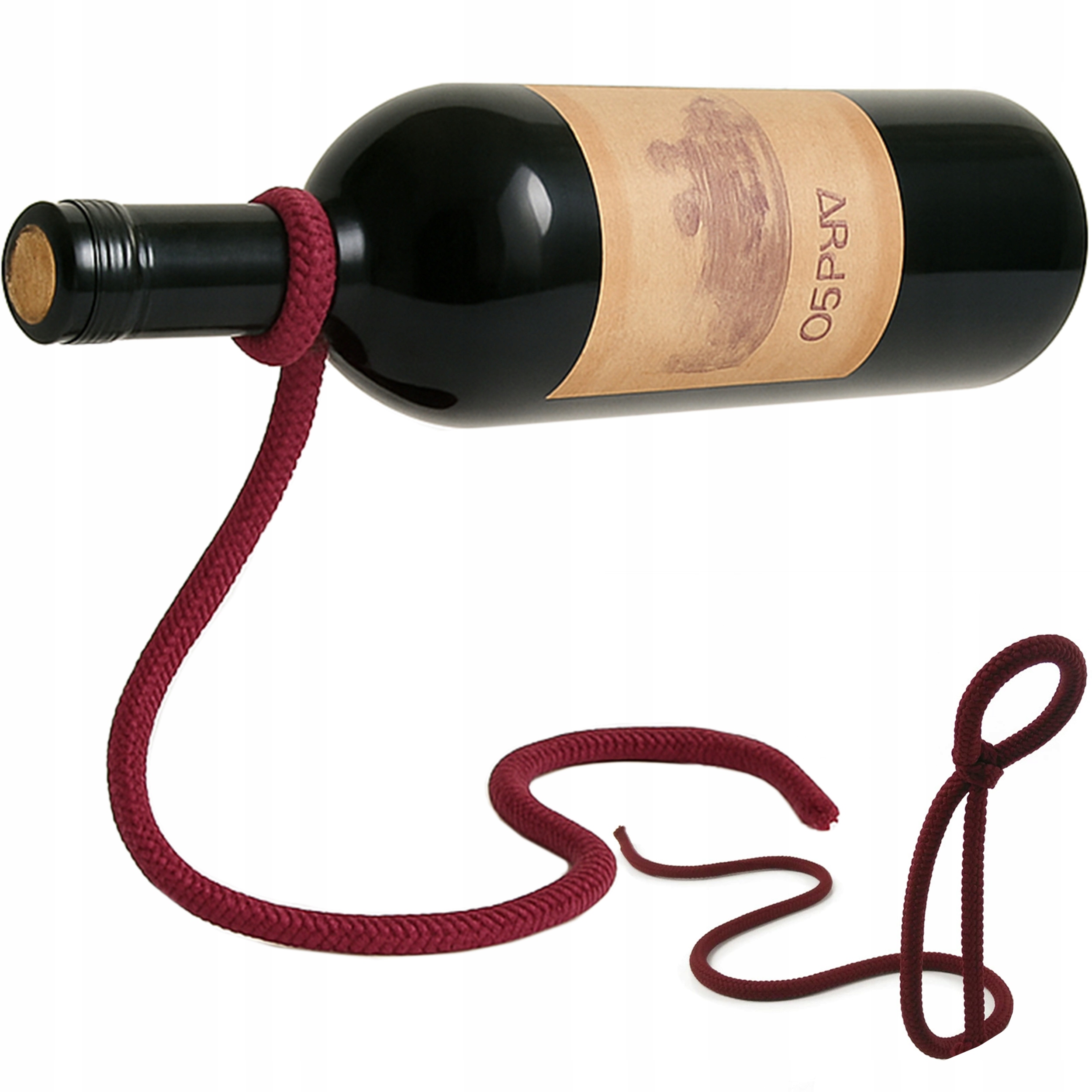 Strado Wine Rack String CWH8 – Elegancki stojak na wino w kolorze czerwonym