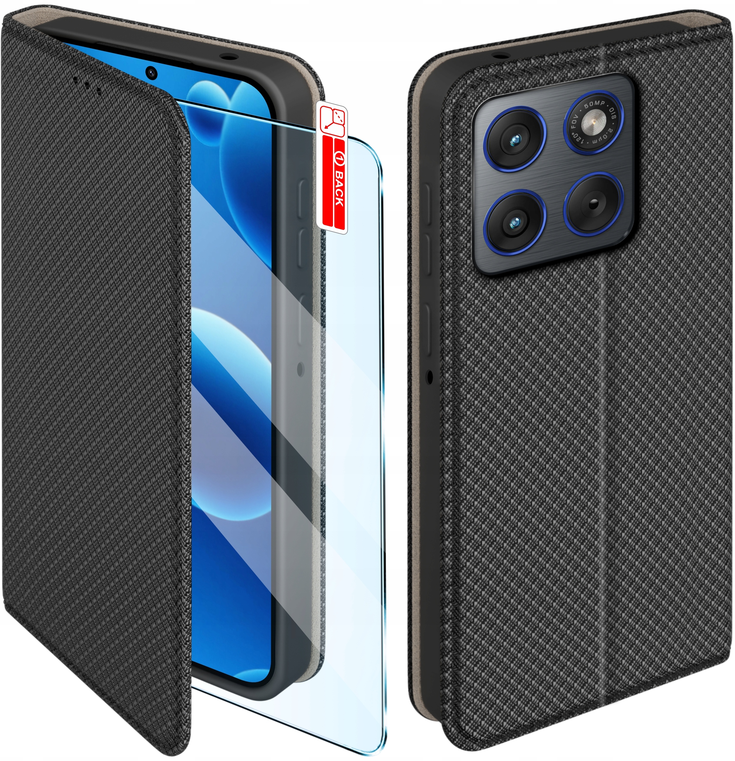 Etui MAGNET do Motorola Edge 70 – Elegancka ochrona w czarnym kolorze