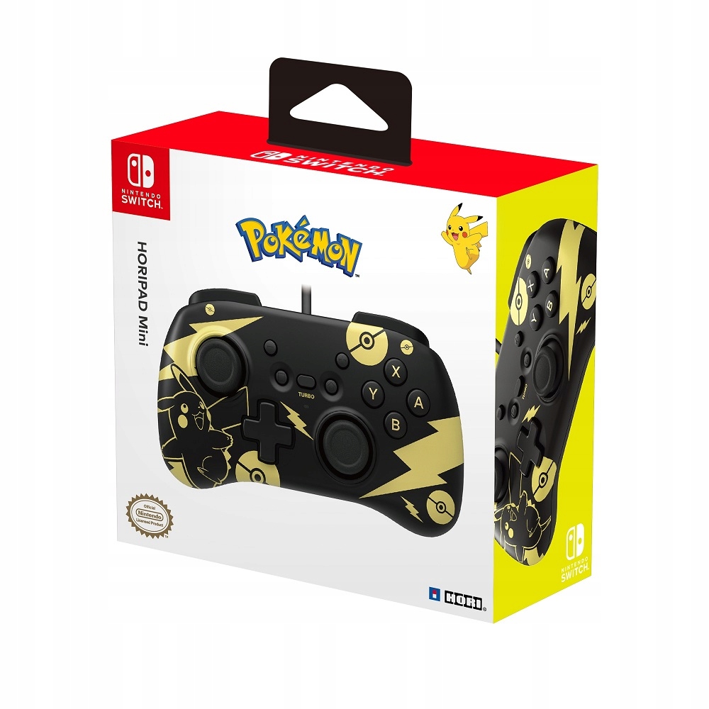 Horipad Mini Pikachu Black & Gold (NSW-289U) – Idealny kontroler do Nintendo Switch